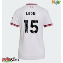 Camiseta Liverpool Giovanni Leoni #15 Visitante Equipación para mujer 2026-27 manga corta